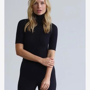 Commando Bodysuit Turtleneck Short Sleeve